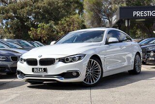 2018 BMW 4 Series F36 LCI 420i Gran Coupe Luxury Line White 8 Speed Sports Automatic Hatchback