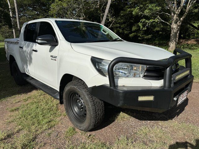 Pre-Owned Toyota Hilux GUN126R SR Double Cab Darwin, 2017 Toyota Hilux GUN126R SR Double Cab Glacier White 6 Speed Manual Utility
