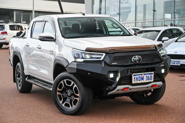 Pre-Owned Toyota Hilux GUN126R SR5 Double Cab Wangara, 2020 Toyota Hilux GUN126R SR5 Double Cab Crystal Pearl 6 Speed Sports Automatic Utility