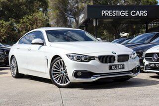 2018 BMW 4 Series F36 LCI 420i Gran Coupe Luxury Line White 8 Speed Sports Automatic Hatchback