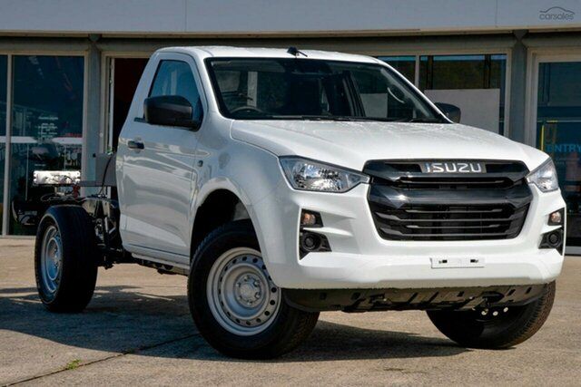 New Isuzu D-MAX RG MY23 SX 4x2 High Ride Christies Beach, 2023 Isuzu D-MAX RG MY23 SX 4x2 High Ride White 6 Speed Sports Automatic Cab Chassis