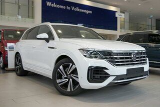 2022 Volkswagen Touareg CR MY23 210TDI Tiptronic 4MOTION R-Line Pure White 8 Speed Sports Automatic.