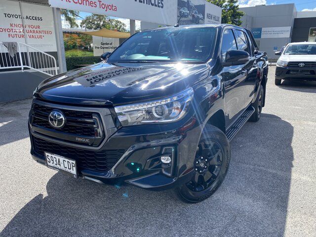 Pre-Owned Toyota Hilux GUN126R Rogue Double Cab Hawthorn, 2020 Toyota Hilux GUN126R Rogue Double Cab Eclipse Black 6 Speed Sports Automatic Utility