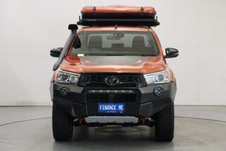 2019 Toyota Hilux GUN126R Rugged X Double Cab Orange 6 Speed Sports Automatic Utility.