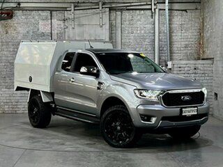 2021 Ford Ranger PX MkIII 2021.25MY XLT Double Cab Silver 10 Speed Sports Automatic.