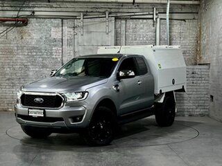 2021 Ford Ranger PX MkIII 2021.25MY XLT Double Cab Silver 10 Speed Sports Automatic.