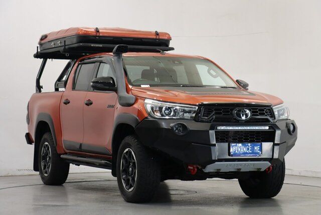 Used Toyota Hilux GUN126R Rugged X Double Cab Victoria Park, 2019 Toyota Hilux GUN126R Rugged X Double Cab Orange 6 Speed Sports Automatic Utility