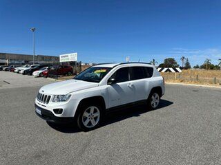 2013 Jeep Compass MK MY12 Limited (4x4) White Continuous Variable Wagon.