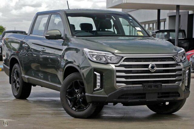 New Ssangyong Musso Q261 MY24 Adventure Crew Cab XLV Christies Beach, 2023 Ssangyong Musso Q261 MY24 Adventure Crew Cab XLV Green 6 Speed Sports Automatic Utility