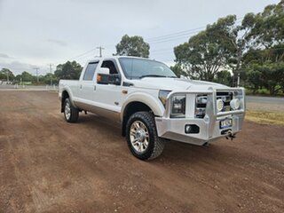 2012 Ford F350 (No Series) King Ranch White Automatic Utility.