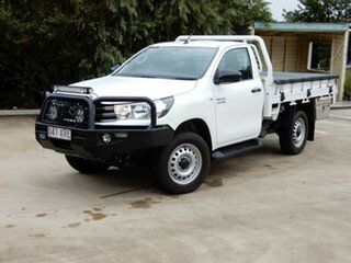 2017 Toyota Hilux GUN126R MY17 SR (4x4) White 6 Speed Automatic Cab Chassis