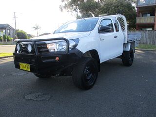 2019 Toyota Hilux GUN125R MY19 Workmate (4x4) White 6 Speed Automatic X Cab Cab Chassis.