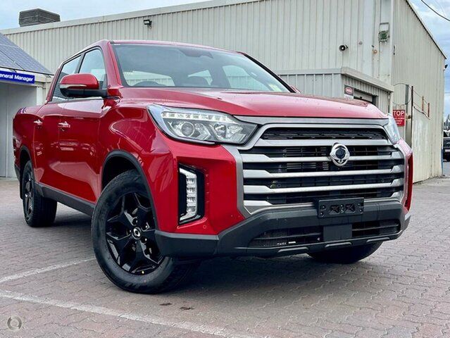 New Ssangyong Musso Q261 MY24 Ultimate Luxury Crew Cab Christies Beach, 2024 Ssangyong Musso Q261 MY24 Ultimate Luxury Crew Cab Red 6 Speed Sports Automatic Utility