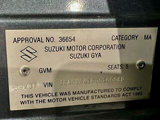 2007 Suzuki SX4 GYC Grey 4 Speed Automatic Sedan