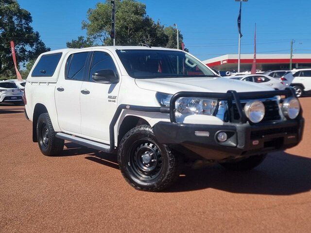 Pre-Owned Toyota Hilux GUN126R SR Double Cab Balcatta, 2018 Toyota Hilux GUN126R SR Double Cab Glacier White 6 Speed Sports Automatic Utility