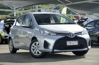 2015 Toyota Yaris NCP130R Ascent Silver 4 Speed Automatic Hatchback.