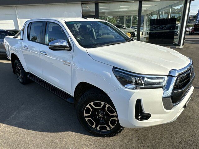 Pre-Owned Toyota Hilux GUN136R SR5 Double Cab 4x2 Hi-Rider Cardiff, 2021 Toyota Hilux GUN136R SR5 Double Cab 4x2 Hi-Rider White 6 Speed Sports Automatic Utility