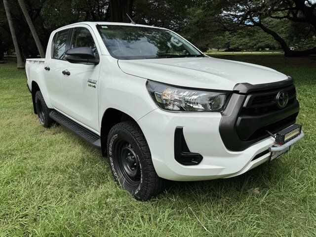 Pre-Owned Toyota Hilux GUN126R SR Double Cab Darwin, 2020 Toyota Hilux GUN126R SR Double Cab Glacier White 6 Speed Sports Automatic Utility