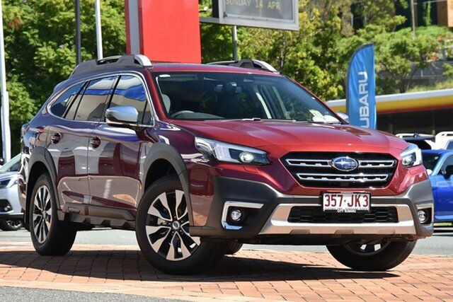 Demo Subaru Outback B7A MY24 AWD Touring CVT Newstead, 2024 Subaru Outback B7A MY24 AWD Touring CVT Crimson Red- Black Trim 8 Speed Constant Variable Wagon