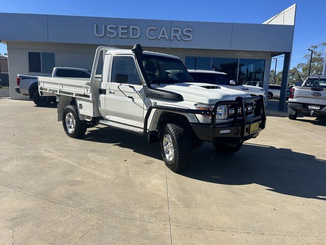Pre-Owned Toyota Landcruiser VDJ79R GXL Moree, 2021 Toyota Landcruiser VDJ79R GXL White 5 Speed Manual Cab Chassis