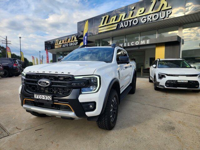 Used Ford Ranger Goulburn, 2023 Ford Ranger Wildtrak X Arctic White Sports Automatic Double Cab Pick Up