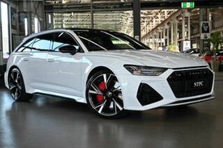 2022 Audi RS6 4K MY22 Avant Tiptronic Quattro White 8 Speed Sports Automatic Wagon.