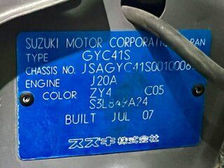 2007 Suzuki SX4 GYC Grey 4 Speed Automatic Sedan