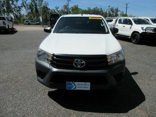 2017 Toyota Hilux TGN121R Workmate White 6 Speed Sports Automatic Dual Cab.