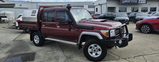 2021 Toyota Landcruiser VDJ79R GXL Double Cab Red 5 Speed Manual Cab Chassis.