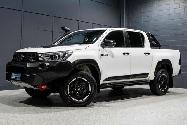 Used Toyota Hilux GUN126R MY19 Upgrade Rugged X (4x4) Slacks Creek, 2020 Toyota Hilux GUN126R MY19 Upgrade Rugged X (4x4) White 6 Speed Manual Double Cab Pick Up