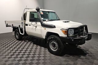 2018 Toyota Landcruiser VDJ79R Workmate White 5 speed Manual Cab Chassis.
