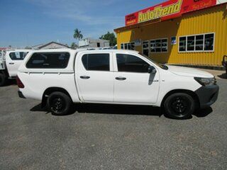 2017 Toyota Hilux TGN121R Workmate White 6 Speed Sports Automatic Dual Cab