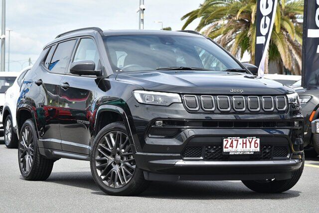 Demo Jeep Compass M6 MY23 S-Limited Aspley, 2023 Jeep Compass M6 MY23 S-Limited Brilliant Black 9 Speed Automatic Wagon