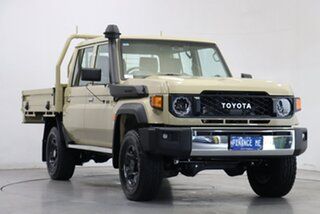 2023 Toyota Landcruiser Vdjl79R GXL Double Cab Sandy Taupe 5 Speed Manual Cab Chassis.