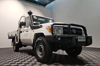 2018 Toyota Landcruiser VDJ79R Workmate White 5 speed Manual Cab Chassis.