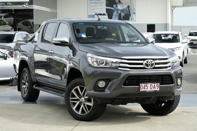 Pre-Owned Toyota Hilux GUN126R SR5 Double Cab North Lakes, 2015 Toyota Hilux GUN126R SR5 Double Cab Graphite 6 Speed Sports Automatic Utility