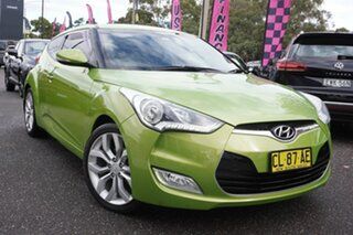 2013 Hyundai Veloster FS2 Coupe D-CT Green 6 Speed Sports Automatic Dual Clutch Hatchback.