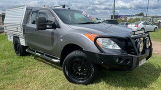 2012 Mazda BT-50 XT (4x4) Grey 6 Speed Manual Freestyle Cab Chassis.