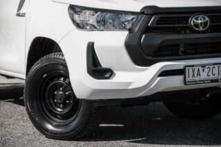 2022 Toyota Hilux GUN125R Workmate Double Cab White 6 Speed Sports Automatic Utility.