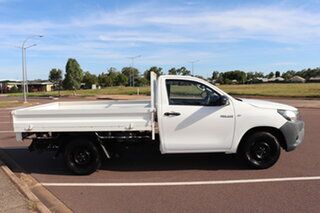 2016 Toyota Hilux GUN122R Workmate 4x2 Glacier White 5 Speed Manual Cab Chassis