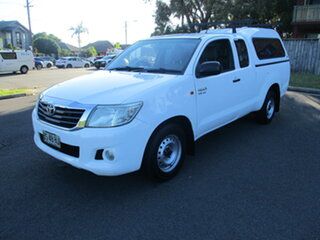 2012 Toyota Hilux GGN15R MY12 SR White 5 Speed Automatic X Cab Pickup.