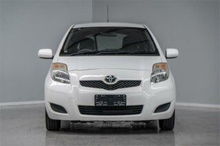 2011 Toyota Yaris NCP90R YR White 4 Speed Automatic Hatchback.