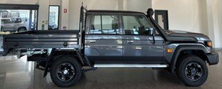 2024 Toyota Landcruiser Vdjl79R GXL Double Cab Charcoal 5 Speed Manual Cab Chassis.