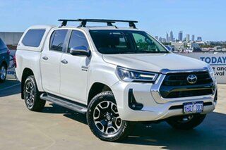 2020 Toyota Hilux GUN126R SR5 Double Cab Pearl White 6 Speed Sports Automatic Utility.
