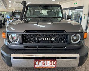 2024 Toyota Landcruiser Vdjl79R GXL Double Cab Charcoal 5 Speed Manual Cab Chassis