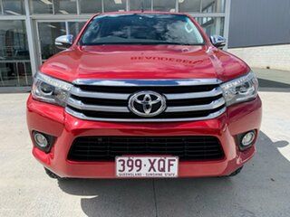 2016 Toyota Hilux GUN126R SR5 Double Cab Red 6 Speed Sports Automatic Utility.