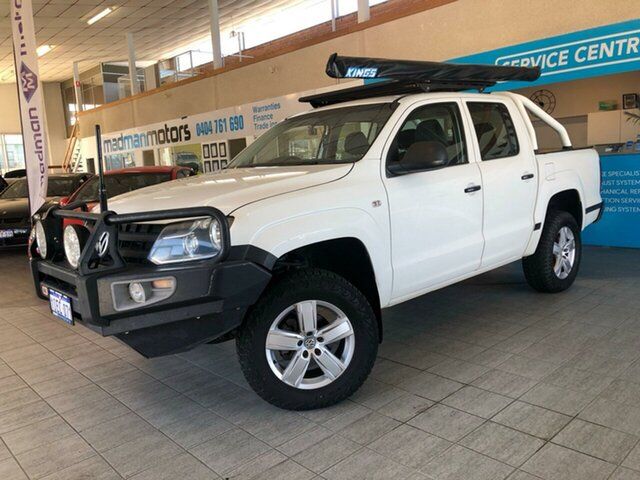 Used Volkswagen Amarok 2H MY14 TDI420 4Motion Perm Wangara, 2014 Volkswagen Amarok 2H MY14 TDI420 4Motion Perm White 8 Speed Automatic Cab Chassis