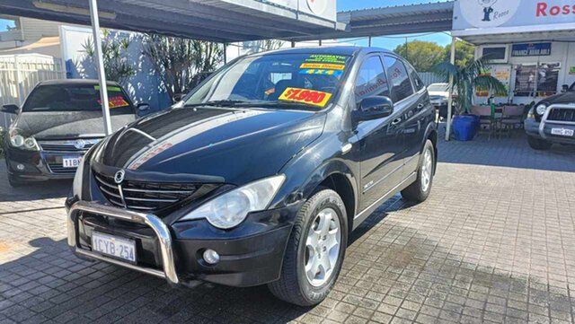 Used Ssangyong Actyon C100 A200 XDI Mandurah, 2007 Ssangyong Actyon C100 A200 XDI Black 4 Speed Automatic Wagon