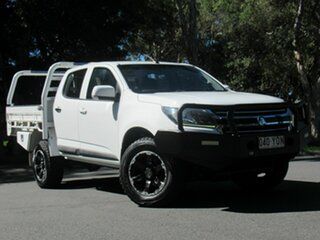 2018 Holden Colorado RG MY19 LS Crew Cab White 6 Speed Manual Cab Chassis.
