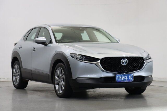 Used Mazda CX-30 DM2WLA G25 SKYACTIV-Drive Touring Victoria Park, 2021 Mazda CX-30 DM2WLA G25 SKYACTIV-Drive Touring Silver 6 Speed Sports Automatic Wagon